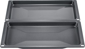 Bosch 17003020 HEZ530000 Противень эмалированный, серый, комплект из 2 шт. 17003020